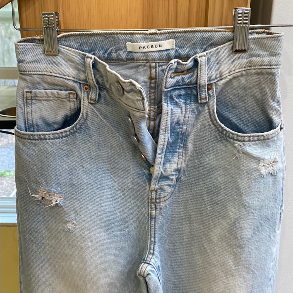 PacSun Light Blue Distressed Men Jeans